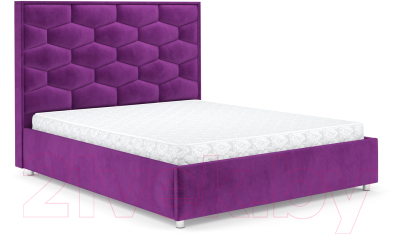 Двуспальная кровать Mebel-Ars Рица 160 (фиолетовый)
