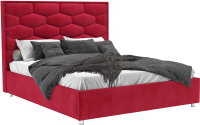 Двуспальная кровать Mebel-Ars Рица 160 (кордрой красный) - 