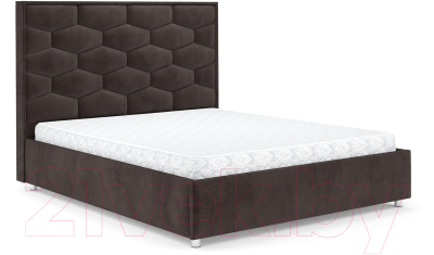 Двуспальная кровать Mebel-Ars Рица 160 (кордрой коричневый)