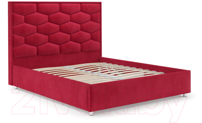 Полуторная кровать Mebel-Ars Рица 140 (кордрой красный)