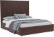 Двуспальная кровать Mebel-Ars Треви 160 (велюр молочный шоколад НВ-178 13) - 