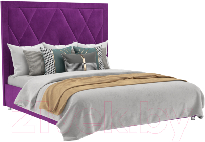 Двуспальная кровать Mebel-Ars Треви 160 (фиолетовый)