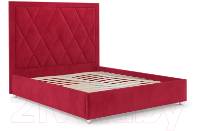 Двуспальная кровать Mebel-Ars Треви 160 (кордрой красный)