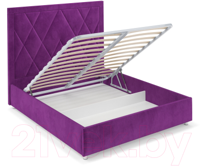 Полуторная кровать Mebel-Ars Треви 140 (фиолетовый)