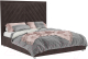 Двуспальная кровать Mebel-Ars Мишель 160 (кордрой коричневый) - 