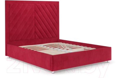 Полуторная кровать Mebel-Ars Мишель 140 (кордрой красный)