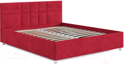 Полуторная кровать Mebel-Ars Нью-Йорк 140 (кордрой красный)