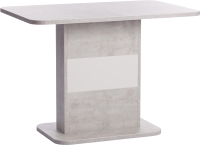 Обеденный стол Tetchair Smart 105-140x68.6х75 (белый бетон/белый) - 