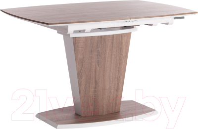 Обеденный стол Tetchair Fancy 120-160x85x75 (дуб трюфель/белый)