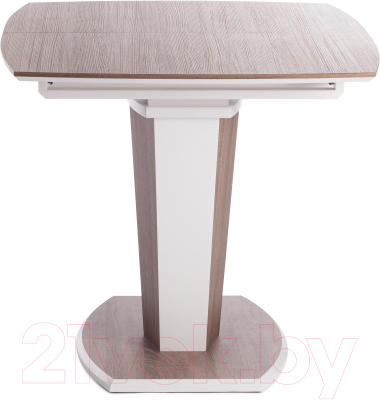 Обеденный стол Tetchair Fancy 120-160x85x75 (дуб трюфель/белый)