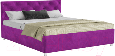 Полуторная кровать Mebel-Ars Классик 140 (фиолетовый)