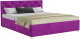 Полуторная кровать Mebel-Ars Классик 140 (фиолетовый) - 
