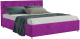 Двуспальная кровать Mebel-Ars Версаль 160 (фиолетовый) - 