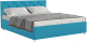 Двуспальная кровать Mebel-Ars Классик 160 (синий) - 