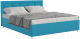Двуспальная кровать Mebel-Ars Версаль 160 (синий) - 