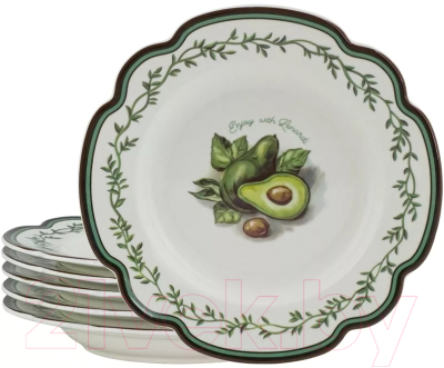 Набор тарелок Lenardi Авокадо 109-066 (6шт)