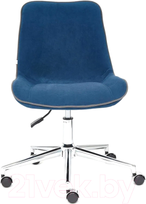 Кресло офисное Tetchair Style флок (синий)