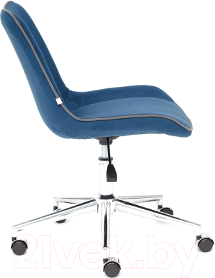 Кресло офисное Tetchair Style флок (синий)