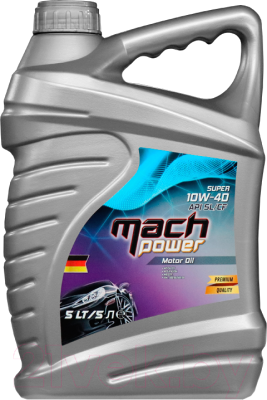 Моторное масло Machpower Super 10w40 API SL/CF полусинтетическое / 744087 (5л)