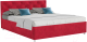 Двуспальная кровать Mebel-Ars Классик 160 (кордрой красный) - 