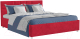 Двуспальная кровать Mebel-Ars Нью-Йорк 160 (кордрой красный) - 