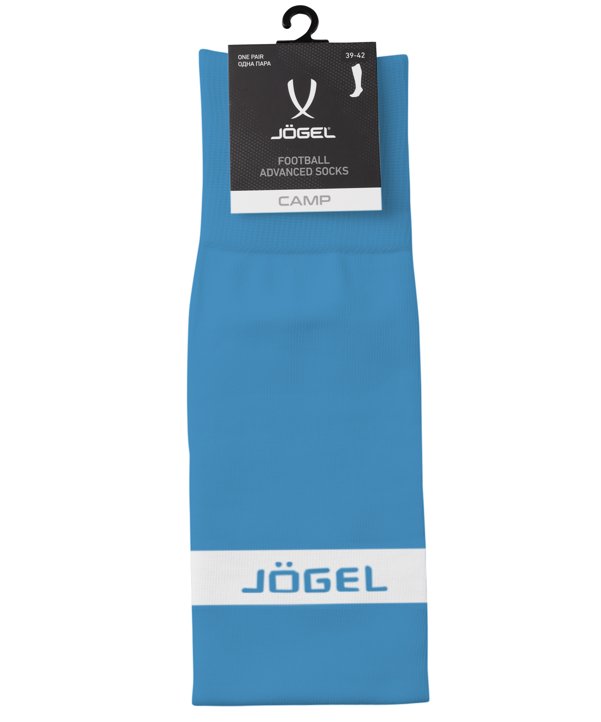 Гетры футбольные Jogel Camp Advanced Socks / JC1GA0322.Z1 (р-р 32-34, голубой/белый) — фото 3