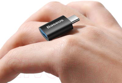 Адаптер Baseus Ingenuity Series Mini OTG Adaptor Type-C to USB-A 3.1/ZJJQ000001 (черный)