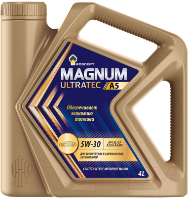 Моторное масло Роснефть Magnum Ultratec A5 5W30 (4л)