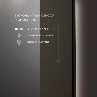 Зеркало Алмаз-Люкс ЗП-163 (с подсветкой)