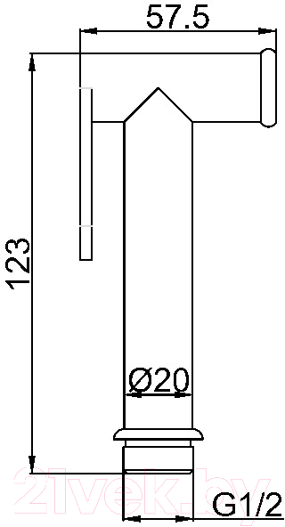 Лейка гигиенического душа Maxonor Pure Life PL01/02-9