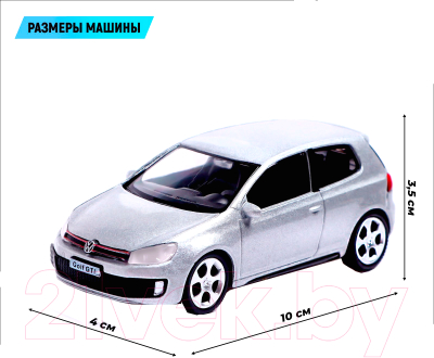 Масштабная модель автомобиля Автоград Volkswagen Golf GTI / 7152977 (серебристый)