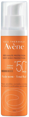 Крем солнцезащитный Avene Флюид с тонирующим эффектом SPF 50+ (50мл)