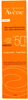 Крем солнцезащитный Avene Флюид с тонирующим эффектом SPF 50+ (50мл)