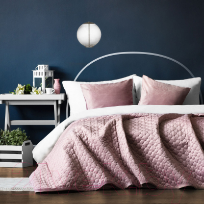 Набор текстиля для спальни Pasionaria Бархат 160x230 с наволочками (розовый)