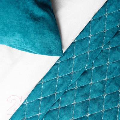 Набор текстиля для спальни Pasionaria Тина 230x250 с наволочками (бирюзовый)