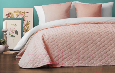 Набор текстиля для спальни Pasionaria Тина 230x250 с наволочками (светло-розовый)