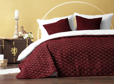 Набор текстиля для спальни Pasionaria Тина 230x250 с наволочками (бордовый)