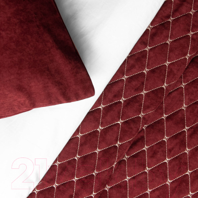 Набор текстиля для спальни Pasionaria Тина 230x250 с наволочками (бордовый)