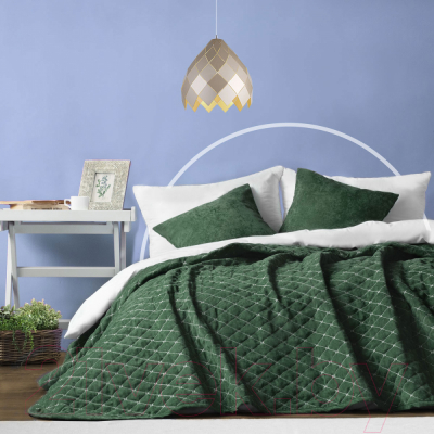 Набор текстиля для спальни Pasionaria Тина 230x250 с наволочками (изумрудный)