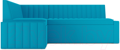 Уголок кухонный мягкий Mebel-Ars Вермут левый 193x82x113 (рогожка синий)