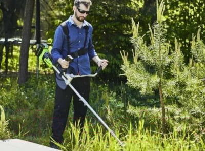 Триммер аккумуляторный Greenworks 2105707UG (АКБ 5Ач и ЗУ)