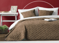 Набор текстиля для спальни Pasionaria Тина 160x230 с наволочками (коричневый) - 