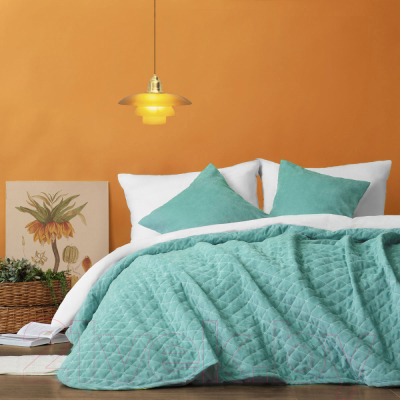Набор текстиля для спальни Pasionaria Тина 160x230 с наволочками (небесно-голубой)