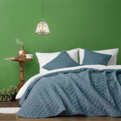 Набор текстиля для спальни Pasionaria Тина 160x230 с наволочками (голубой)