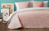 Набор текстиля для спальни Pasionaria Тина 160x230 с наволочками (светло-розовый) - 