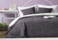 Набор текстиля для спальни Pasionaria Тина 160x230 с наволочками (темно-серый) - 