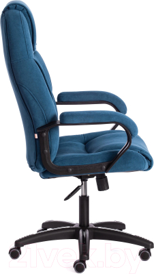 Кресло офисное Tetchair Bergamo флок (синий 32)