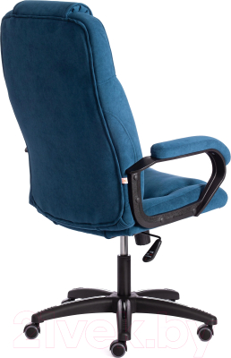 Кресло офисное Tetchair Bergamo флок (синий 32)