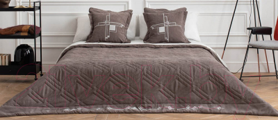 Набор текстиля для спальни Pasionaria Бриджит 230x250 с наволочками (серый)