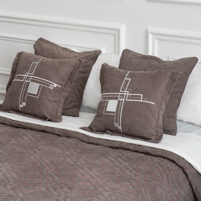 Набор текстиля для спальни Pasionaria Бриджит 230x250 с наволочками (серый)